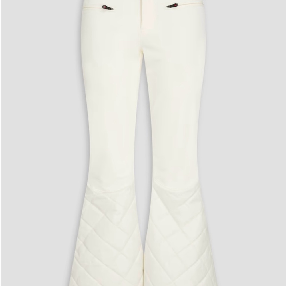 Perfect Moment Stylish Cream Flared Pants size small